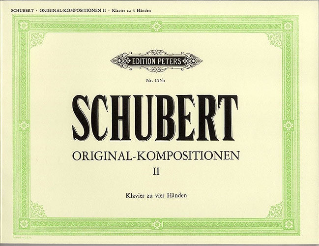Schubert: Original Composition Volume 2 for Piano Duet published by Peters Edition