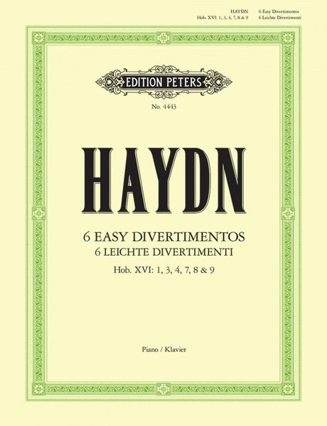 Haydn: 6 Easy Divertimenti (Sonatas) for Piano published by Peters