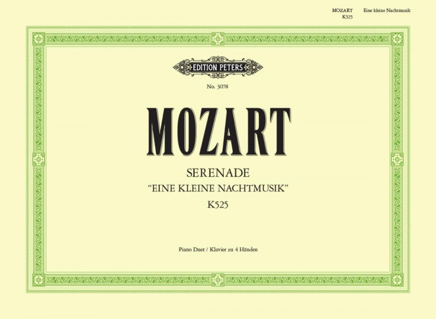 Mozart: Eine Kleine Nachtmusik K525 for Piano Duet published by Peters
