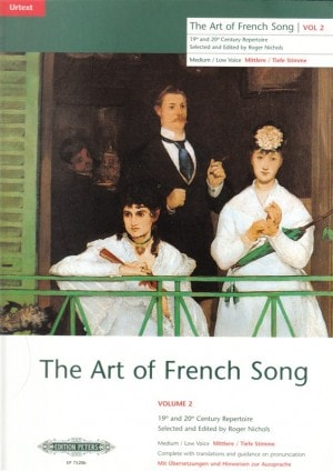 Art of French Song Volume 2 High published by Peters Edition