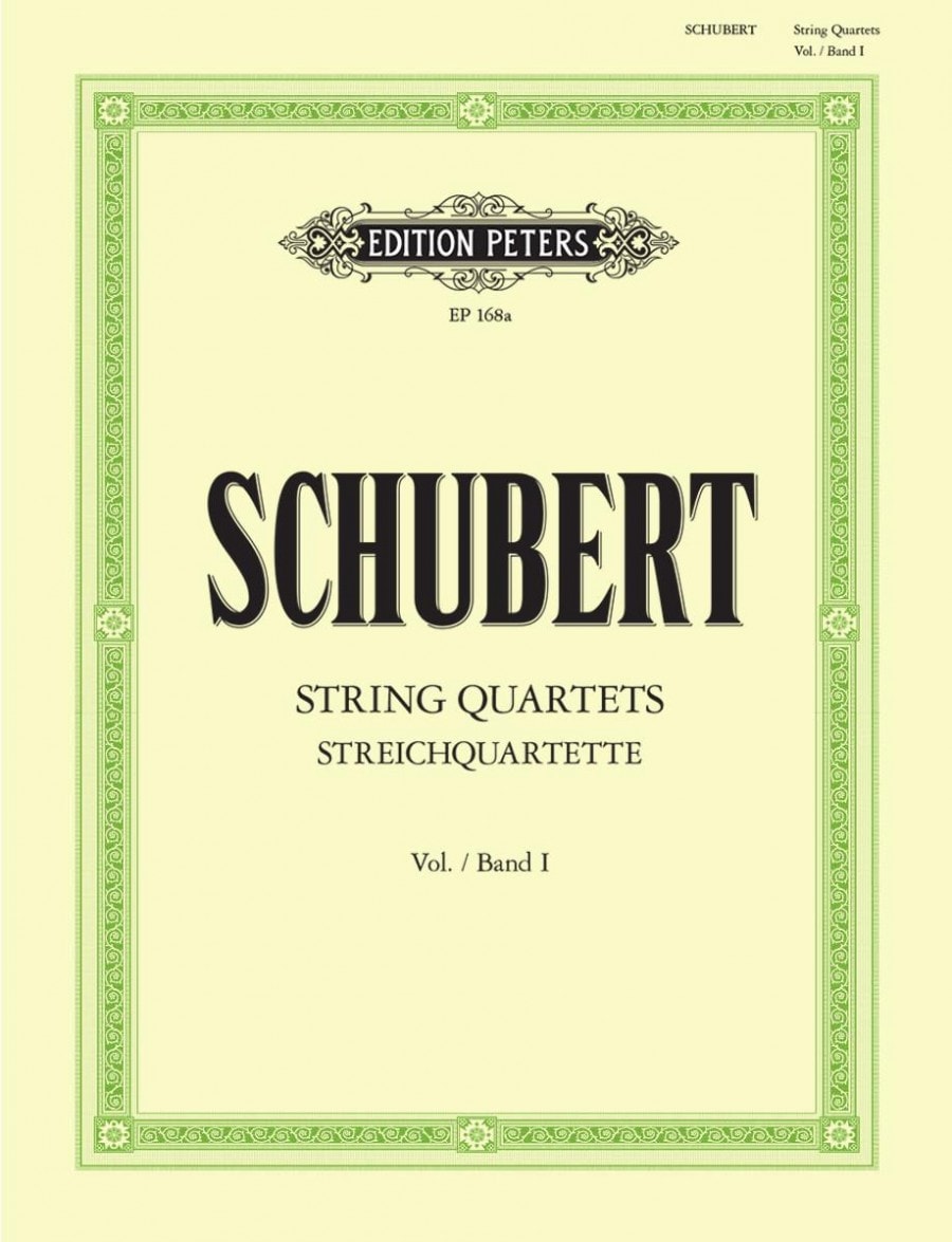 Schubert: Complete String Quartets Volume 1 published by Peters