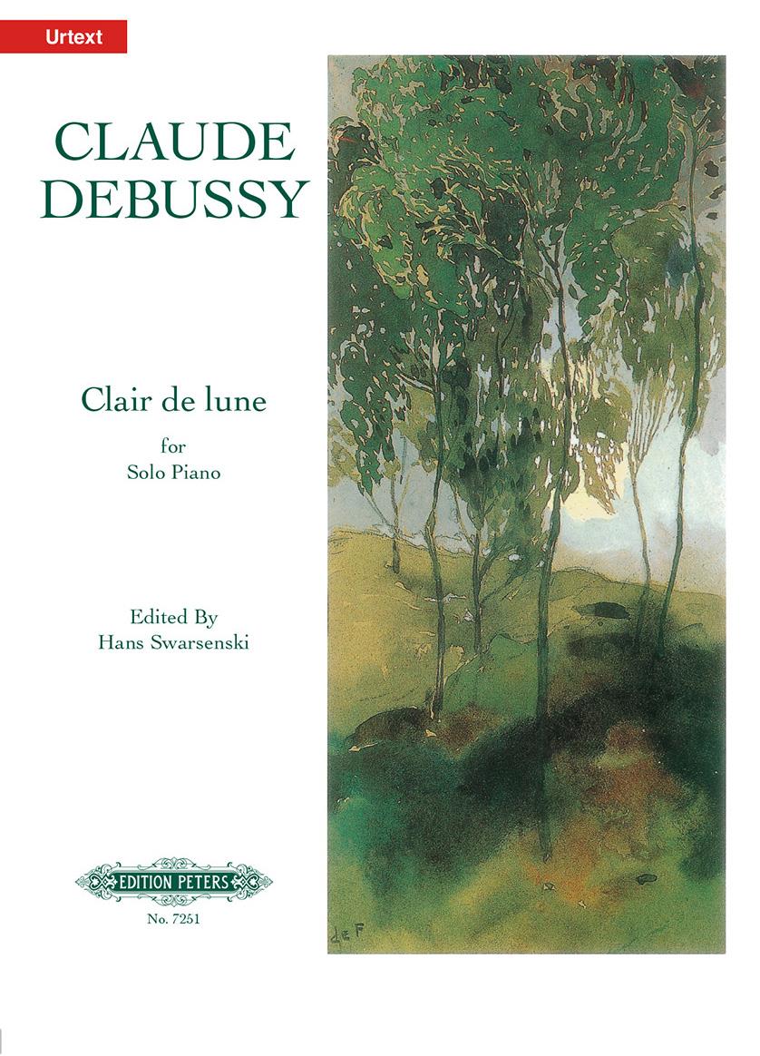 Debussy: Clair de lune for Piano published by Peters