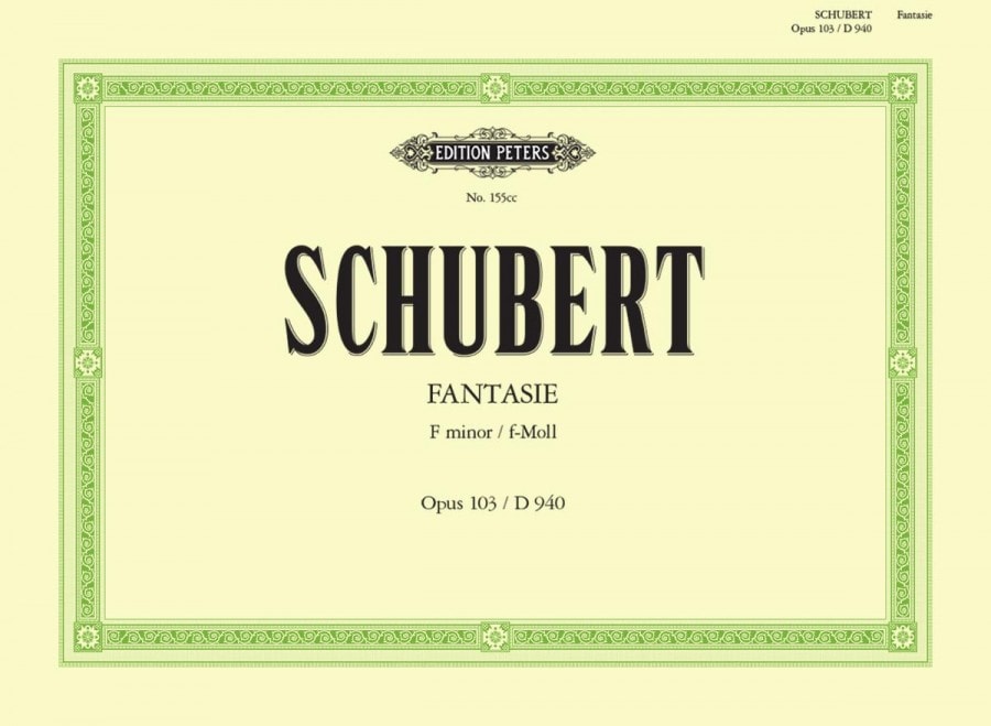 Schubert: Fantasie in F Minor D940 for Piano Duet published by Peters
