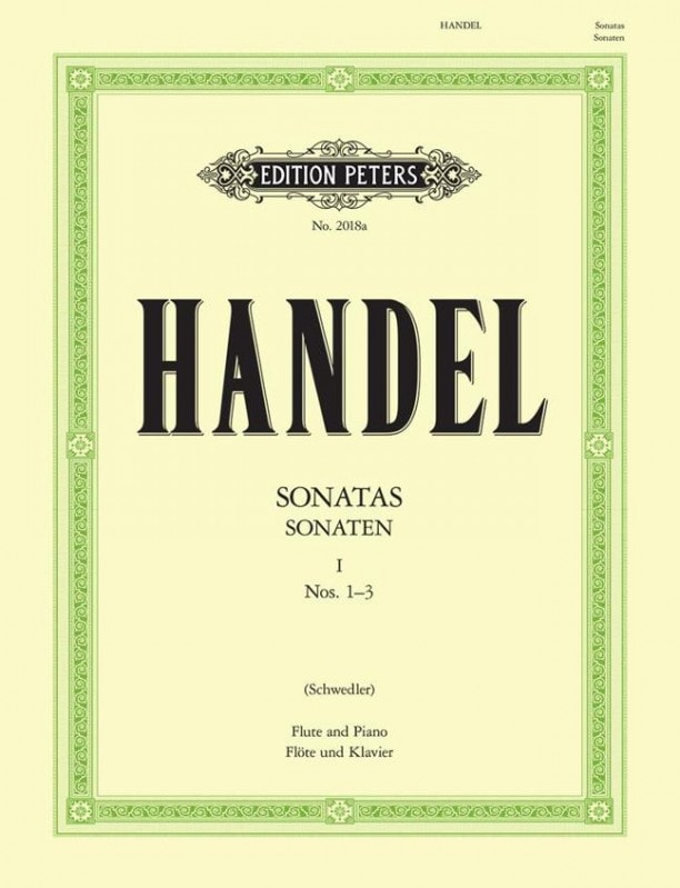 Handel: Sonatas Volume 1 for Flute published by Peters