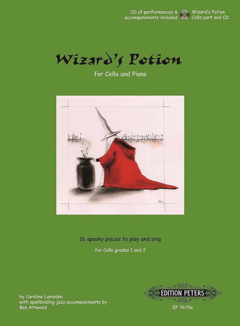 Lumsden: Wizard's Potion for Cello published by Peters (Book & CD)