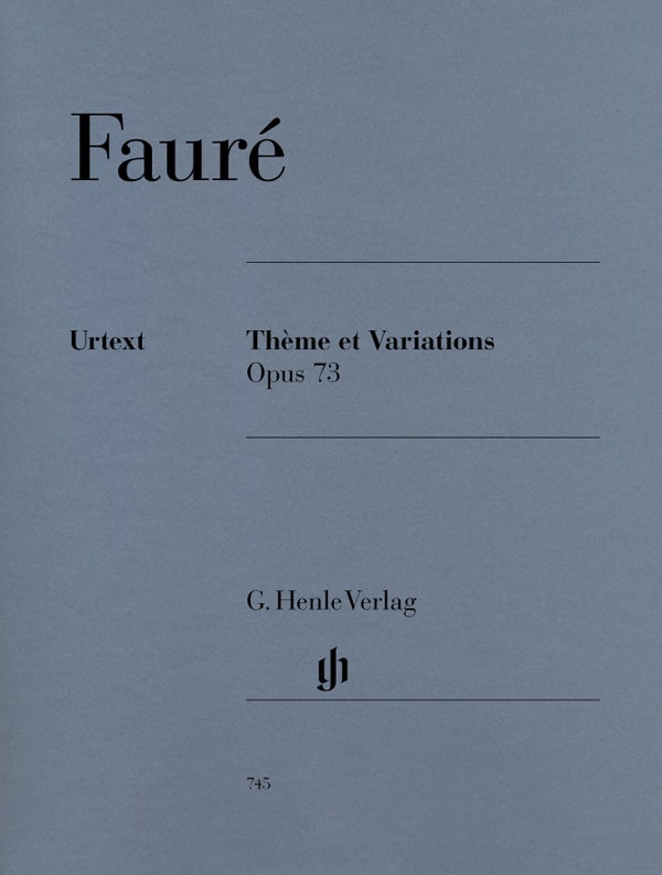 Faure: Thme Et Variations Opus 73 for Piano published by Henle