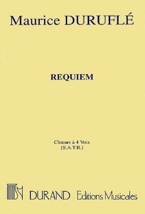 Durufle: Requiem published by Durand - Choral Score