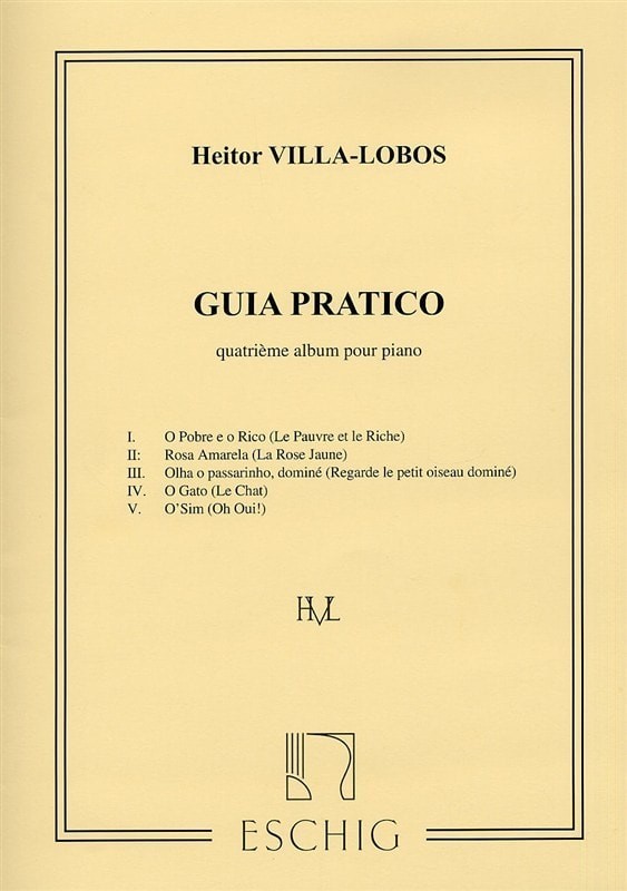 Villa-Lobos: Guia pratico Album 4 for Piano published by Eschig