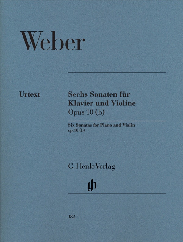 Weber: 6 Sonatas Opus 10b for Violin published by Henle Urtext