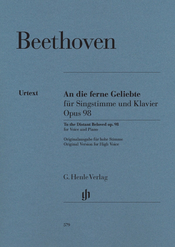 Beethoven: An die ferne Geliebte Opus 98 for High Voice published by Henle