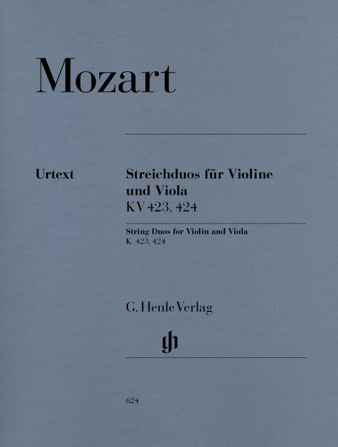 Mozart: String Duos K423 & K424 for Violin & Viola published by Henle