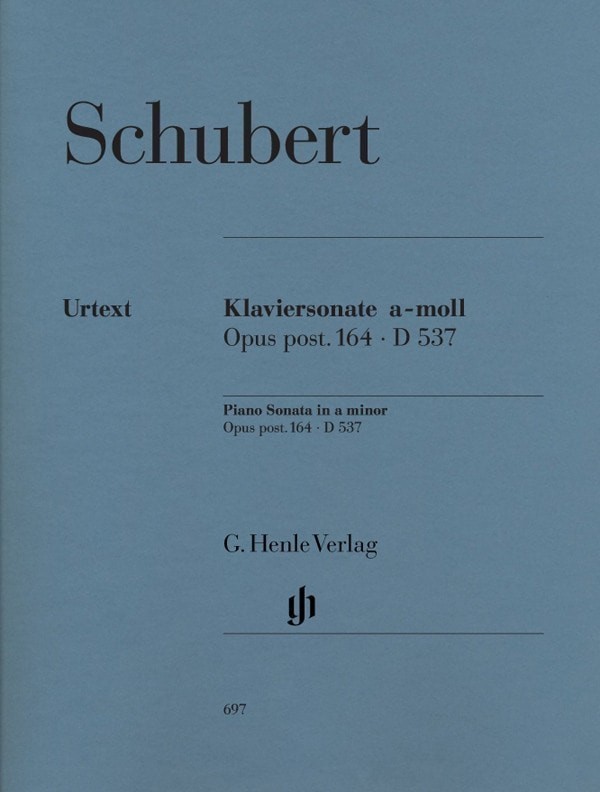 Schubert: Sonata in A minor D537 for Piano published by Henle ...