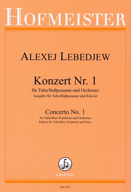 Lebedjew: Concerto No 1 for Tuba published by Hofmeister
