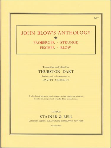 John Blows Anthology for Keyboard published by Stainer & Bell