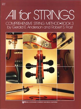 All for Strings Book 3 for Cello published by KJOS