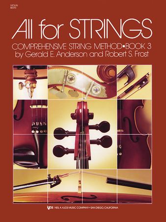 All for Strings Book 3 for Violin published by KJOS