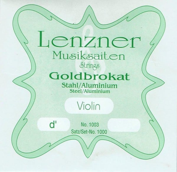 Optima (Lenzner) Goldbrokat Violin D String - Size 4/4