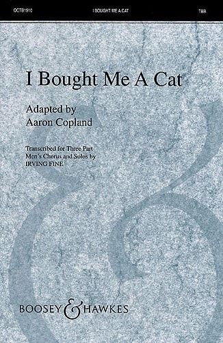 Copland: I Bought Me a Cat TTB published by Boosey & Hawkes
