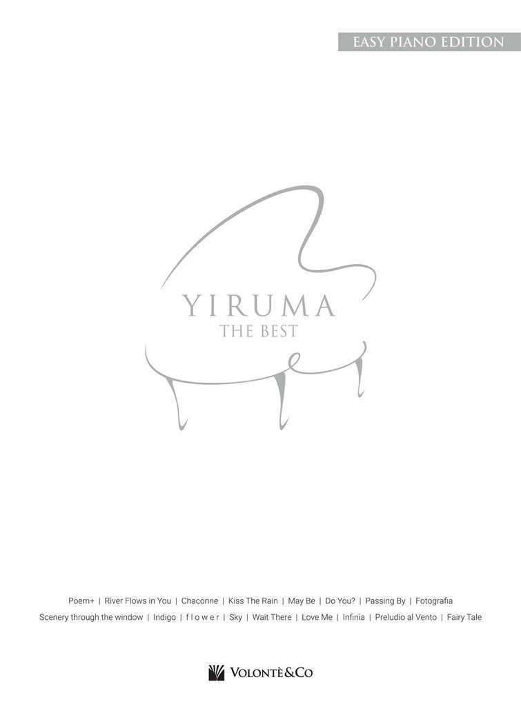 Yiruma: The Best of Yiruma for Easy Piano published by Volonte