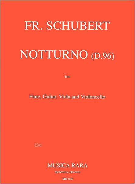 Schubert: Notturno D96 published by Musica Rara