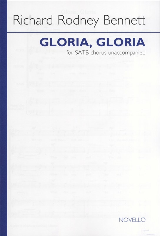 Bennett: Gloria, Gloria SATB published by Novello