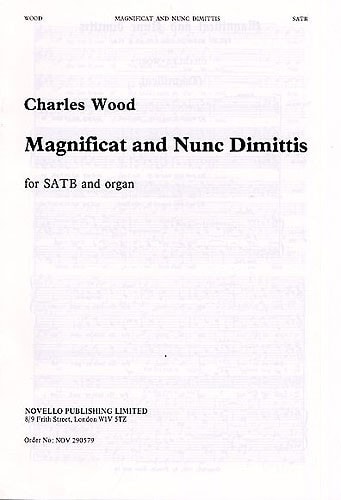 Wood: Magnificat And Nunc Dimittis In Eb No. 1 published by Novello