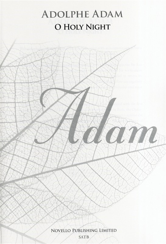 Adam: O Holy Night SATB published by Novello