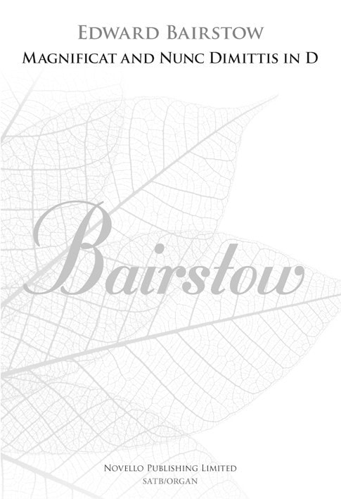 Bairstow: Magnificat And Nunc Dimittis In D published by Novello