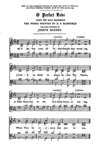 Barnby: O Perfect Love SATB published by Novello