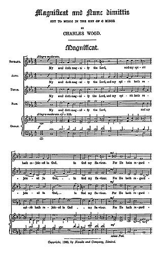 Wood: Magnificat and Nunc Dimittis in C Minor published by Novello