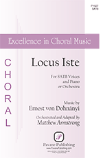 Dohnanyi: Locus Iste SATB published by Pavane