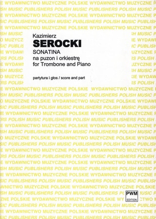 Serocki: Sonatina for Trombone published by PWM