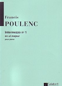 Poulenc: Intermezzo No 1 in C for Piano published by Salabert