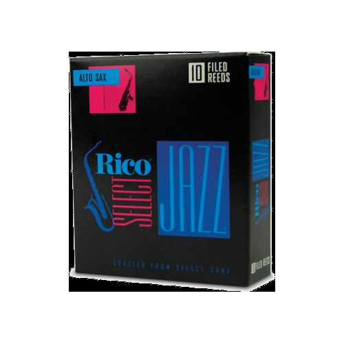 Rico Select Jazz Filed Alto Saxophone Reeds (Pack of 10) Strength 3 (Hard)