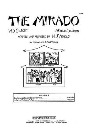 The Mikado arranged by Arnold published by Shawnee - Vocal Score