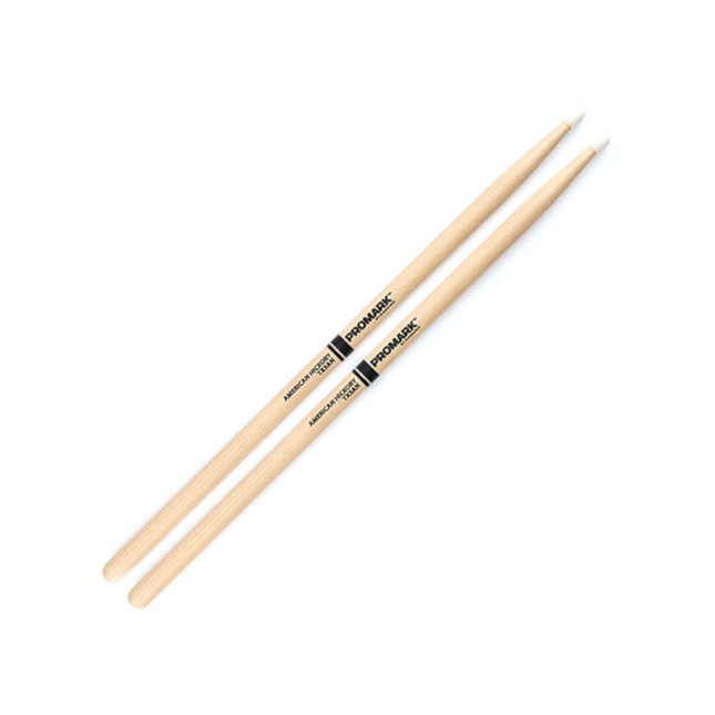 Promark: Classic Hickory 5A Nylon Tip Drumsticks