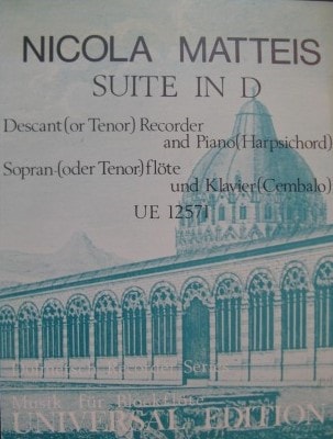 Matteis: Suite in D for Descant Recorder published by Universal