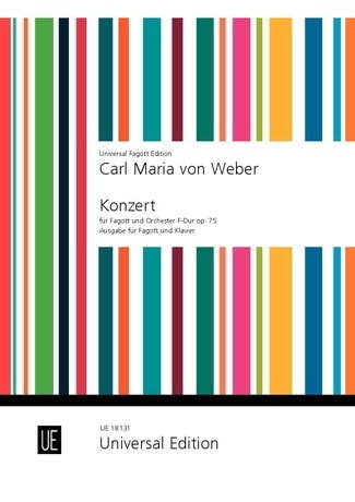 Weber: Concerto in F Opus 75 for Bassoon published by Universal
