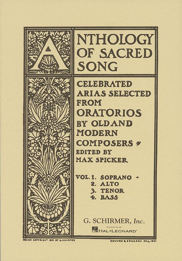 Anthology Of Sacred Song - Volume 1 For Soprano published by Schirmer