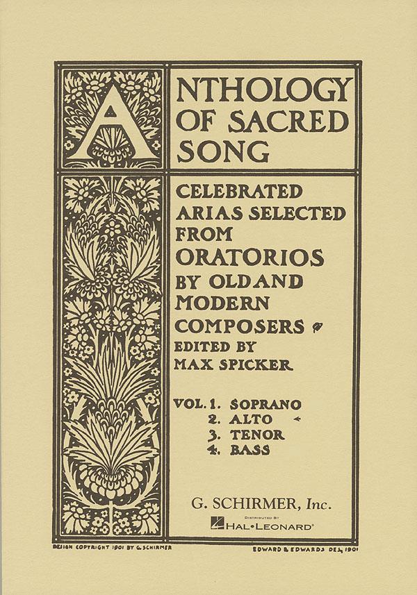 Anthology Of Sacred Song - Volume 2 For Alto published by Schirmer