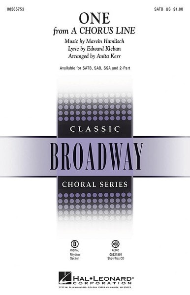 Hamlisch: One SATB (A Chorus Line) published by Hal Leonard