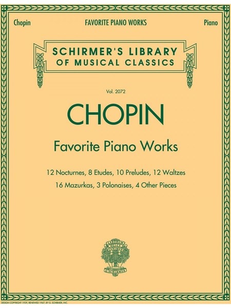 Chopin: Favourite Piano Works published by Schirmer