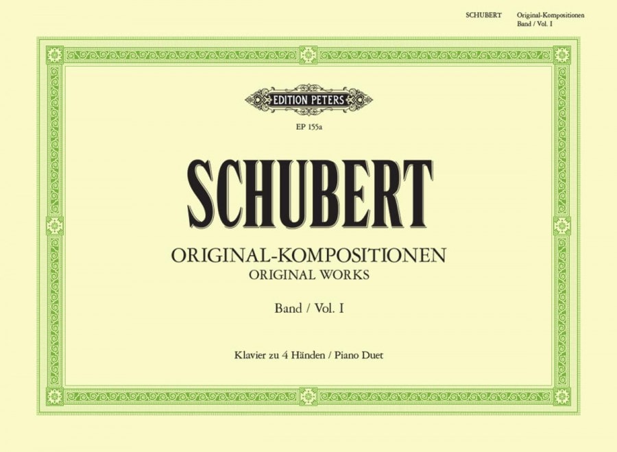 Schubert: Original Composition Volume 1 for Piano Duet published by Peters Edition