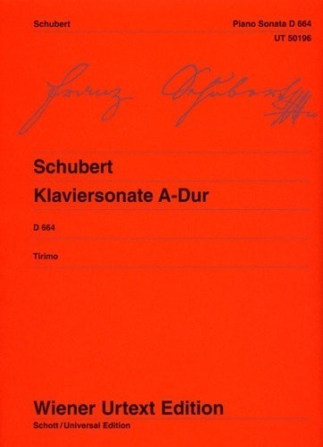 Schubert: Sonata in A D664 for Piano published by Wiener Urtext ...