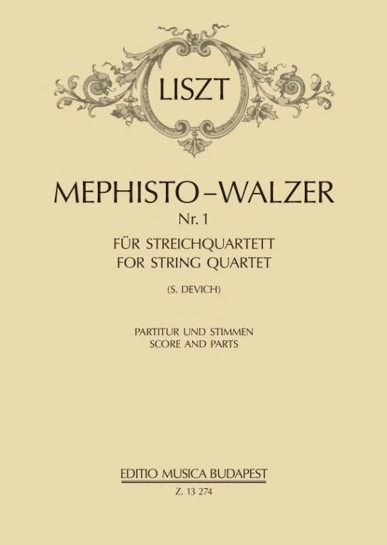 Liszt: Mephisto Waltz No 1 arranged for String Quartet published