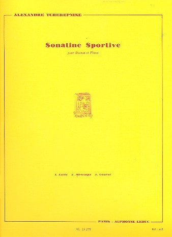 Tchrepnin: Sonatine sportive for Bassoon published by Leduc