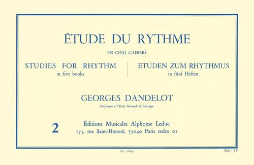 Dandelot: Etude Du Rythme 2 published by Leduc