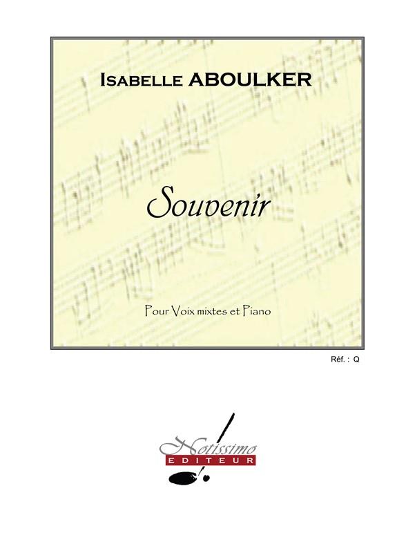 Aboulker: Souvenir SATB published by Leduc