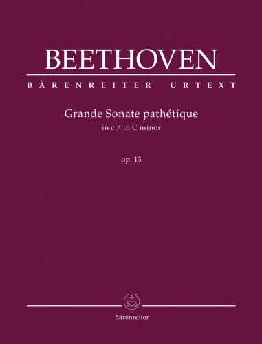 Beethoven: Sonata in C Minor Opus 13 (Pathetique) for Piano published by Barenreiter