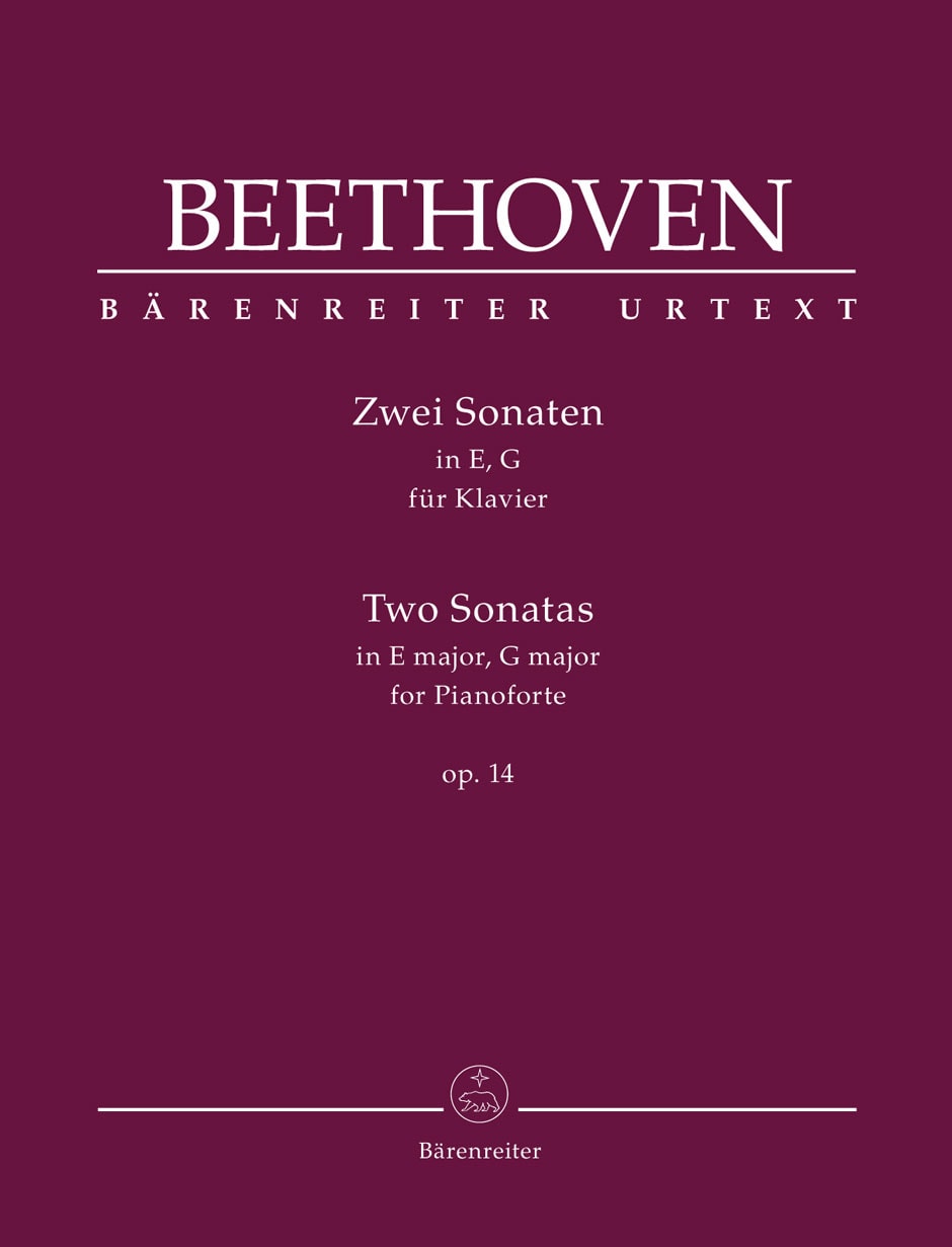 Beethoven: 2 Sonatas in E & G major Opus 14 for Piano published by Barenreiter